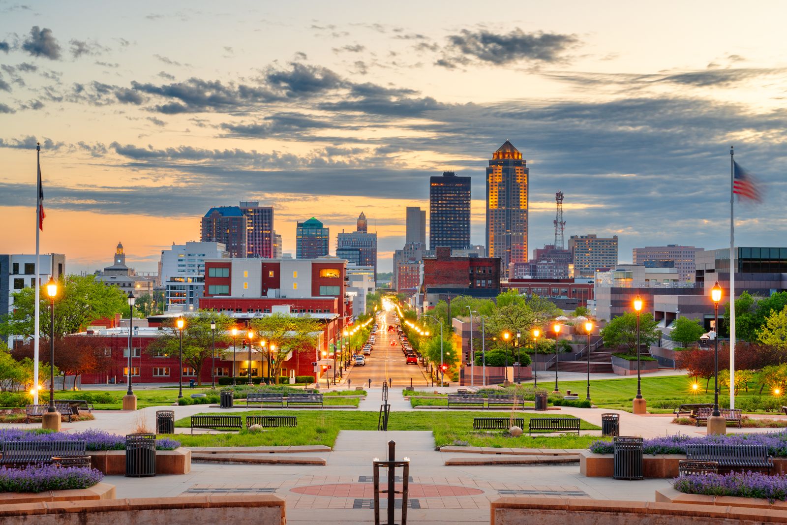 Venue scene in Des Moines, Iowa