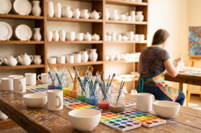 Polka Dot Pottery - Downtown venue